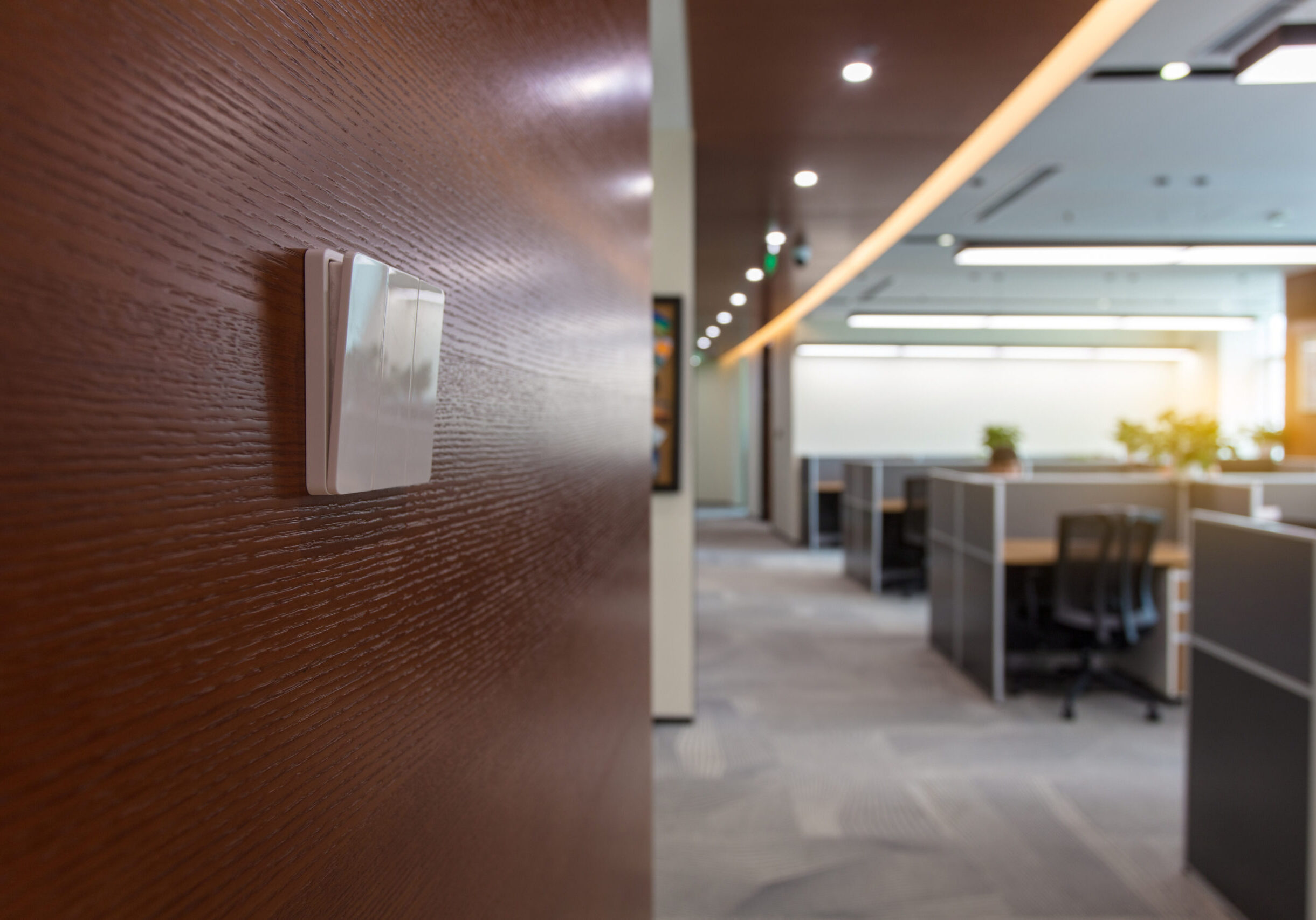 Business technology integration services for office lighting control